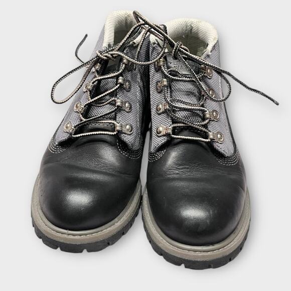 TIMBERLAND Panel Black Leather Waterproof Lace Up Boots Size 6.5 men / 8 women - Picture 3 of 7